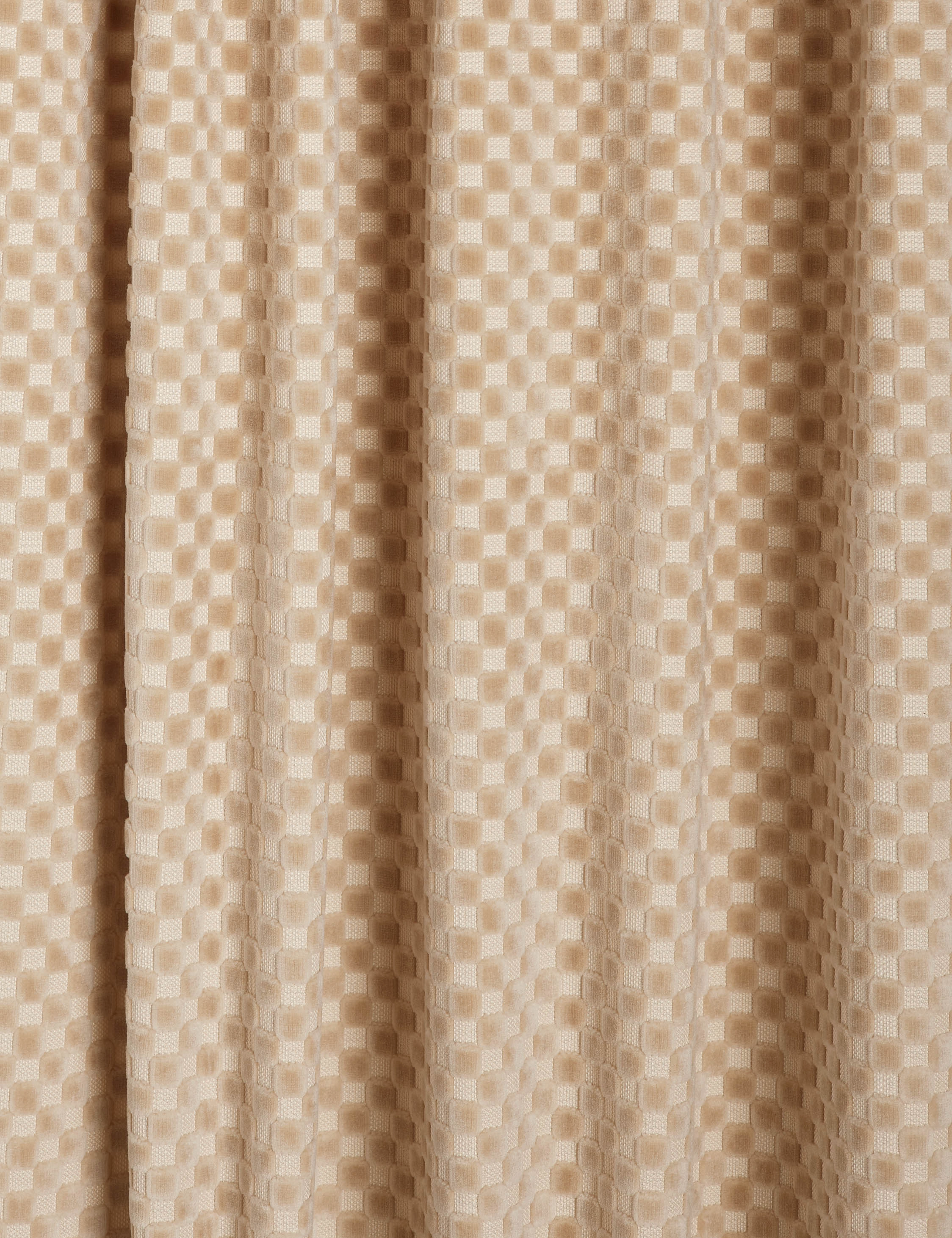 Hi-Lo Checker Velvet Curtain Panel By Sarah  Sherman Samuel