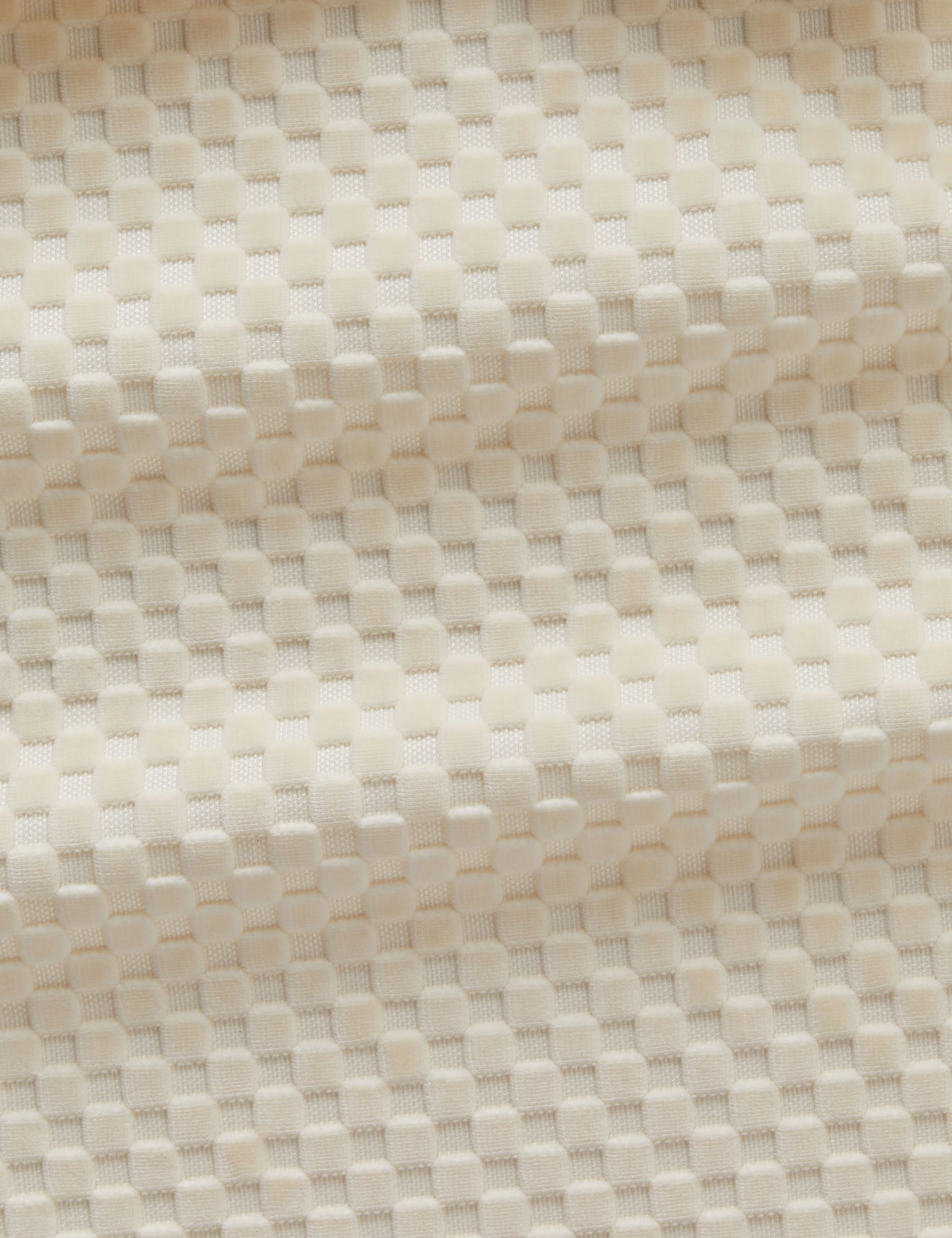 Hi-Lo Checker Velvet Fabric by Sarah Sherman Samuel