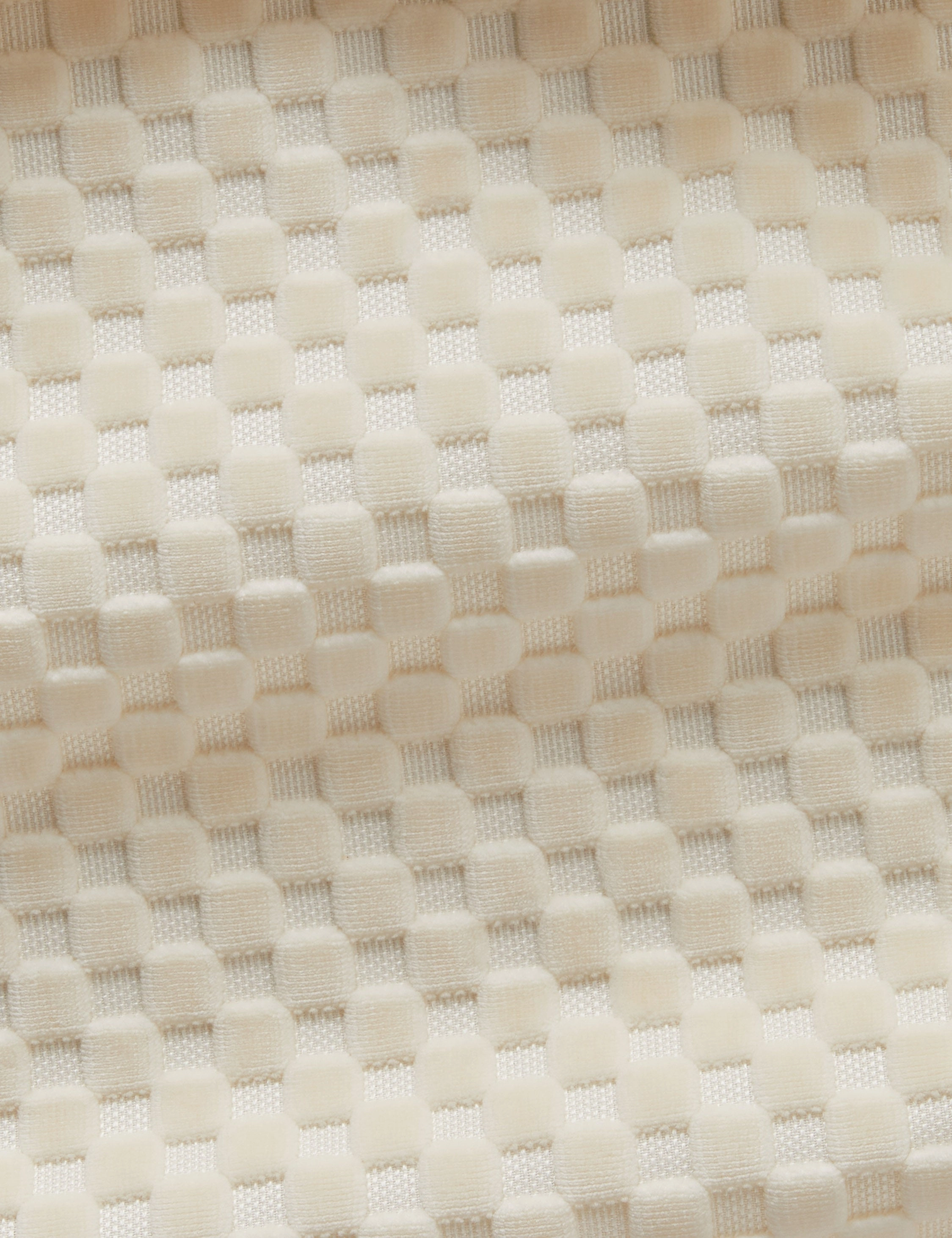 Hi-Lo Checker Velvet Fabric by Sarah Sherman Samuel