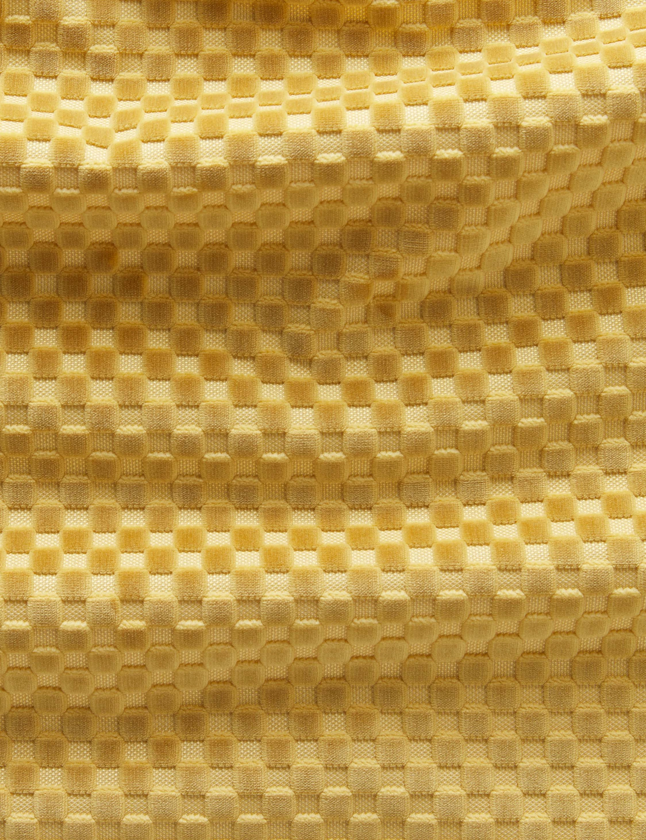 Hi-Lo Checker Velvet Fabric by Sarah Sherman Samuel