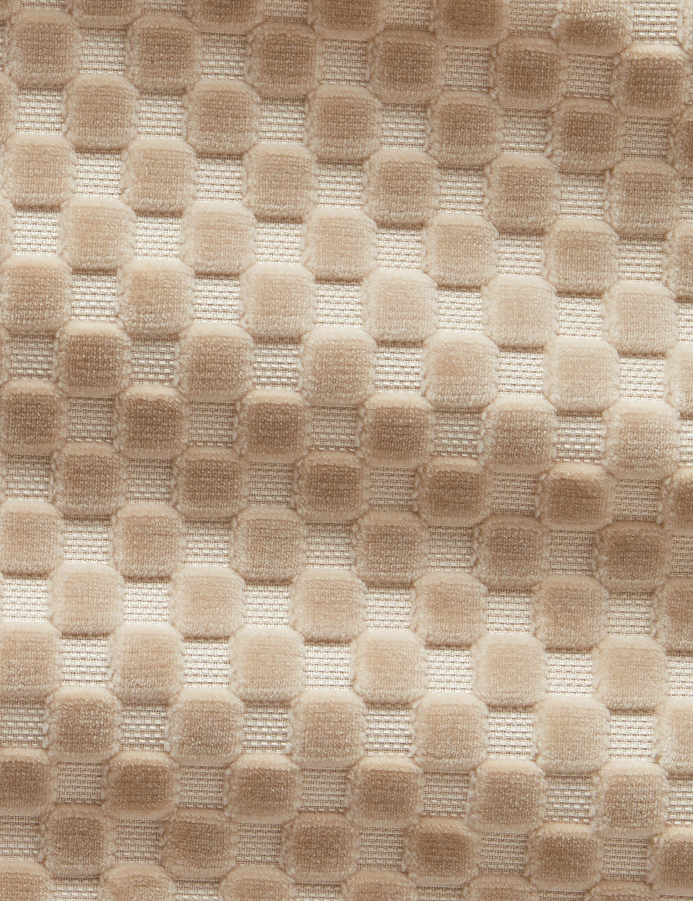 Hi-Lo Checker Velvet Fabric by Sarah Sherman Samuel