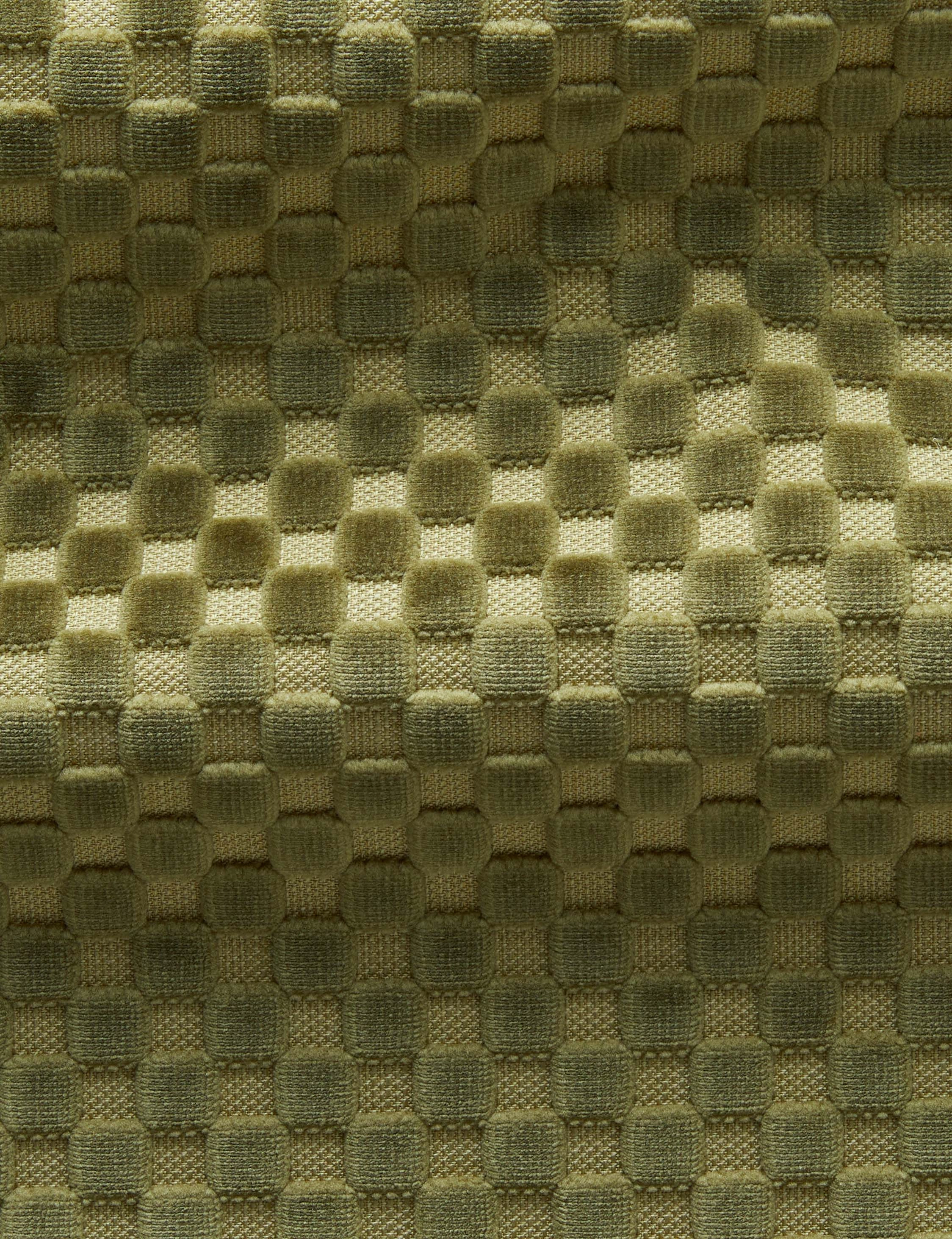 Hi-Lo Checker Velvet Fabric by Sarah Sherman Samuel