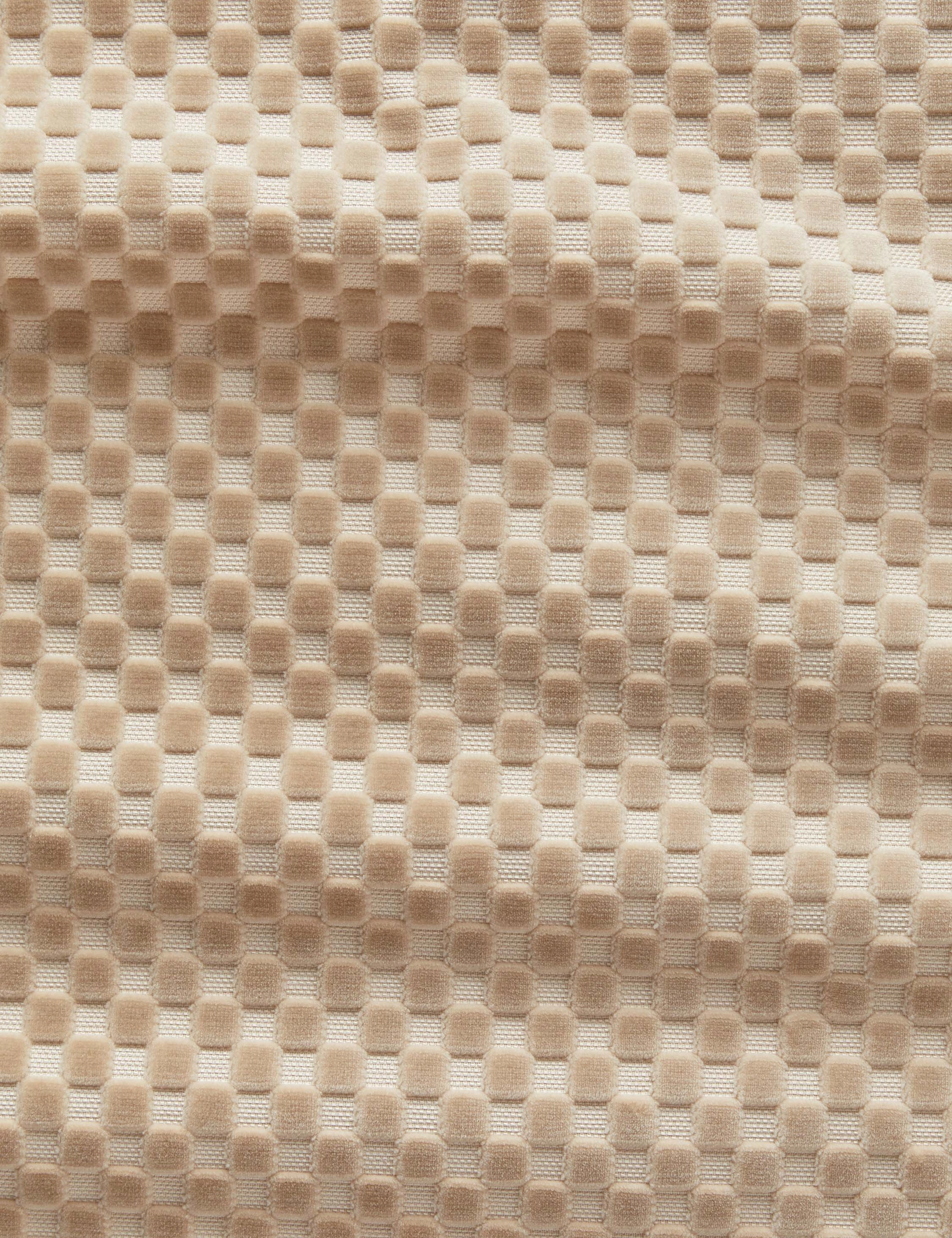 Hi-Lo Checker Velvet Fabric by Sarah Sherman Samuel