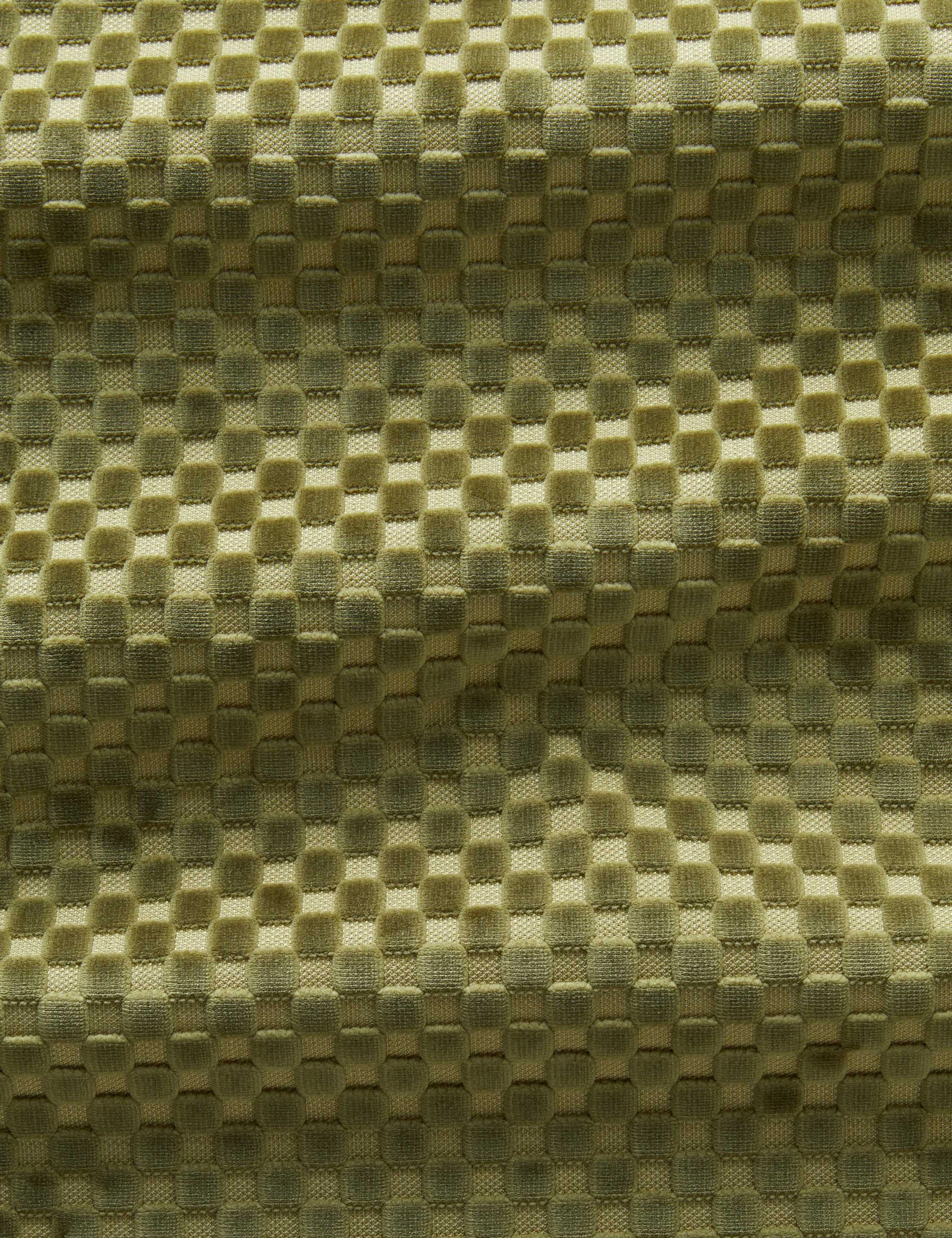 Hi-Lo Checker Velvet Fabric by Sarah Sherman Samuel