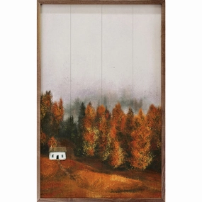 Hilltop Vista Wood Framed Print 