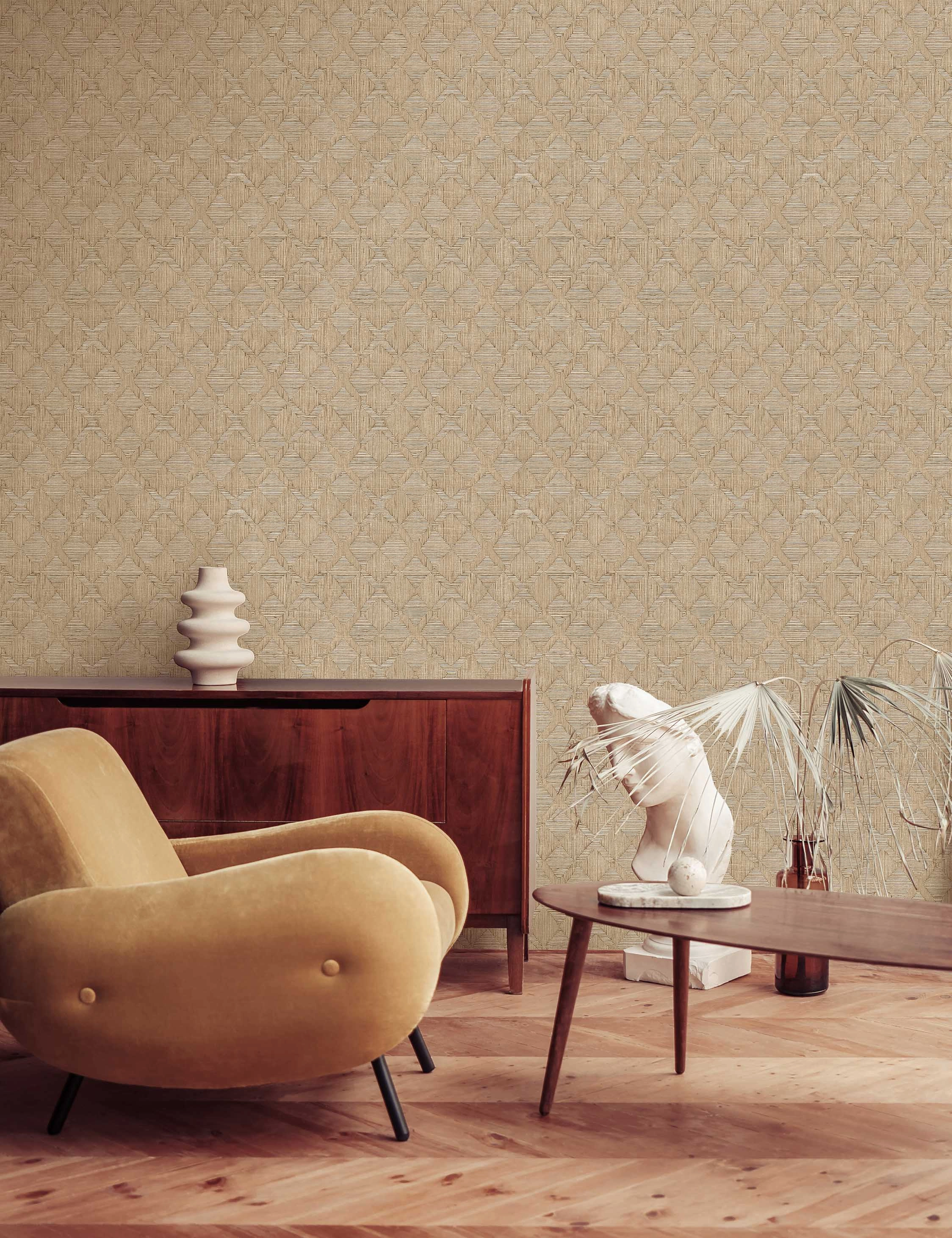 Hoffmann Faux Sisal Textured Peel and Stick Wallpaper by Jeremiah Brent