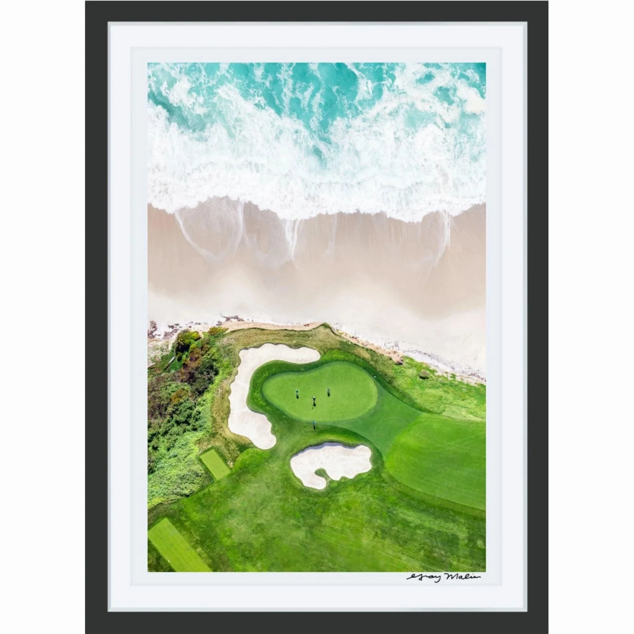 Hole 10, Pebble Beach Golf Links Print by Gray Malin