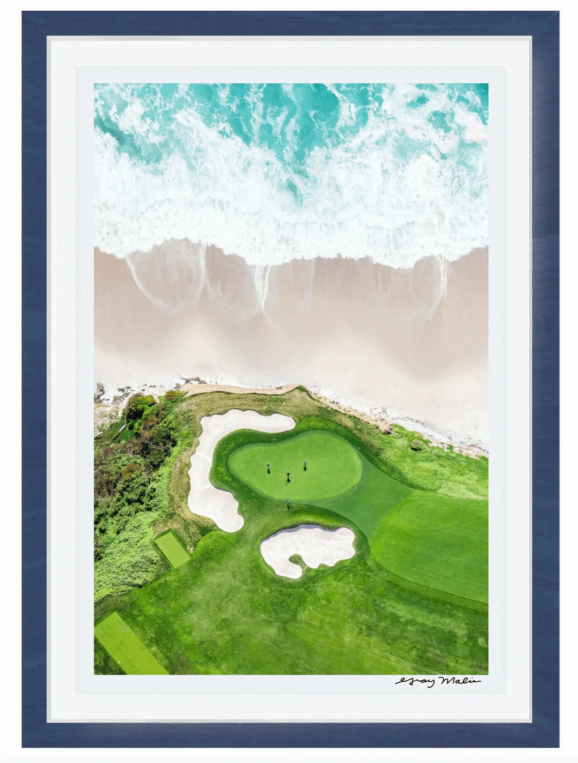 Hole 10, Pebble Beach Golf Links Print by Gray Malin