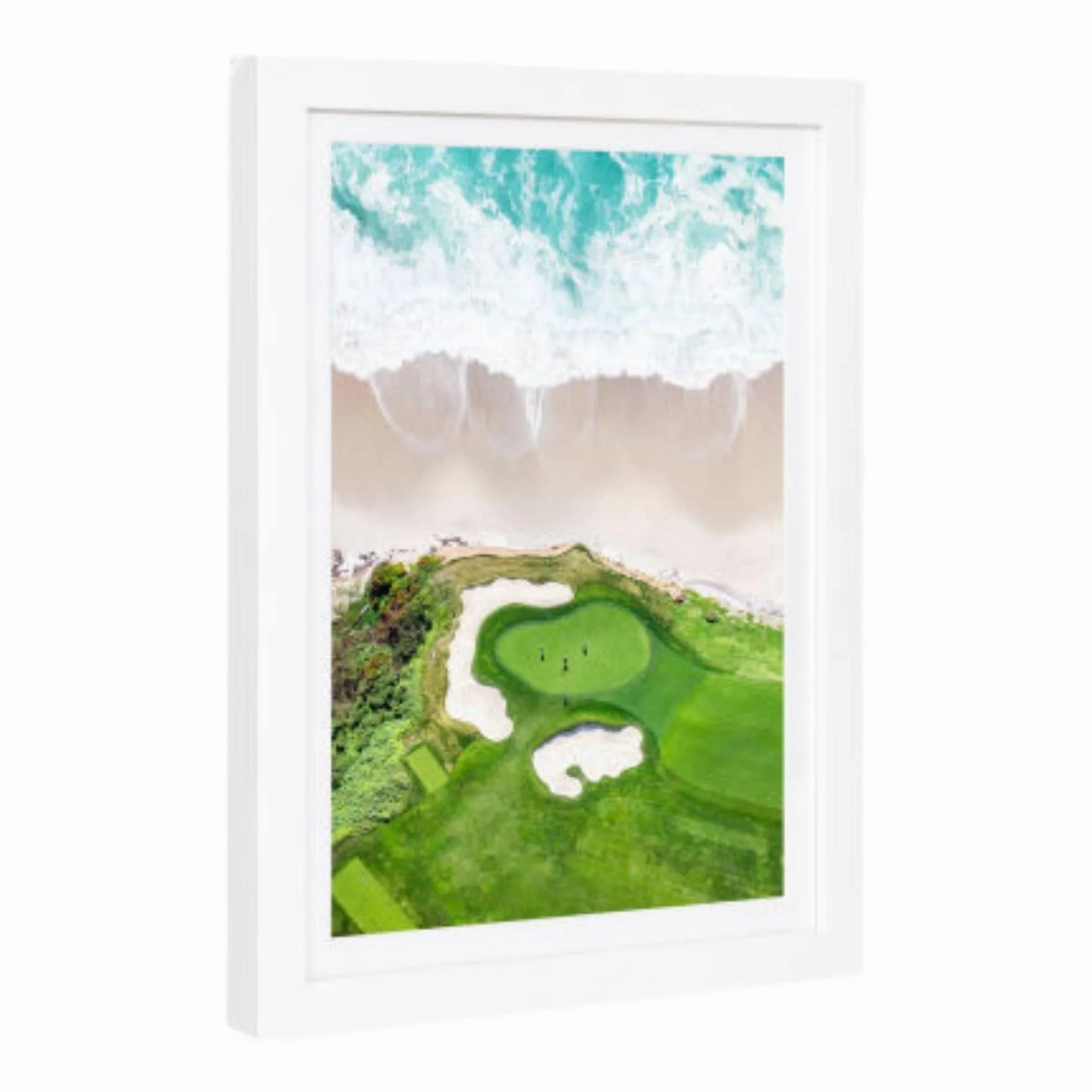 Hole 10, Pebble Beach Mini Framed Print by Gray Malin 