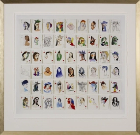 Holly Frean's Pack of Picasso's Women Wall Art in Gold Frame 