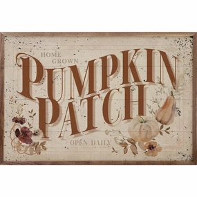 Home Grown Pumpkin Patch Wood Framed Print 