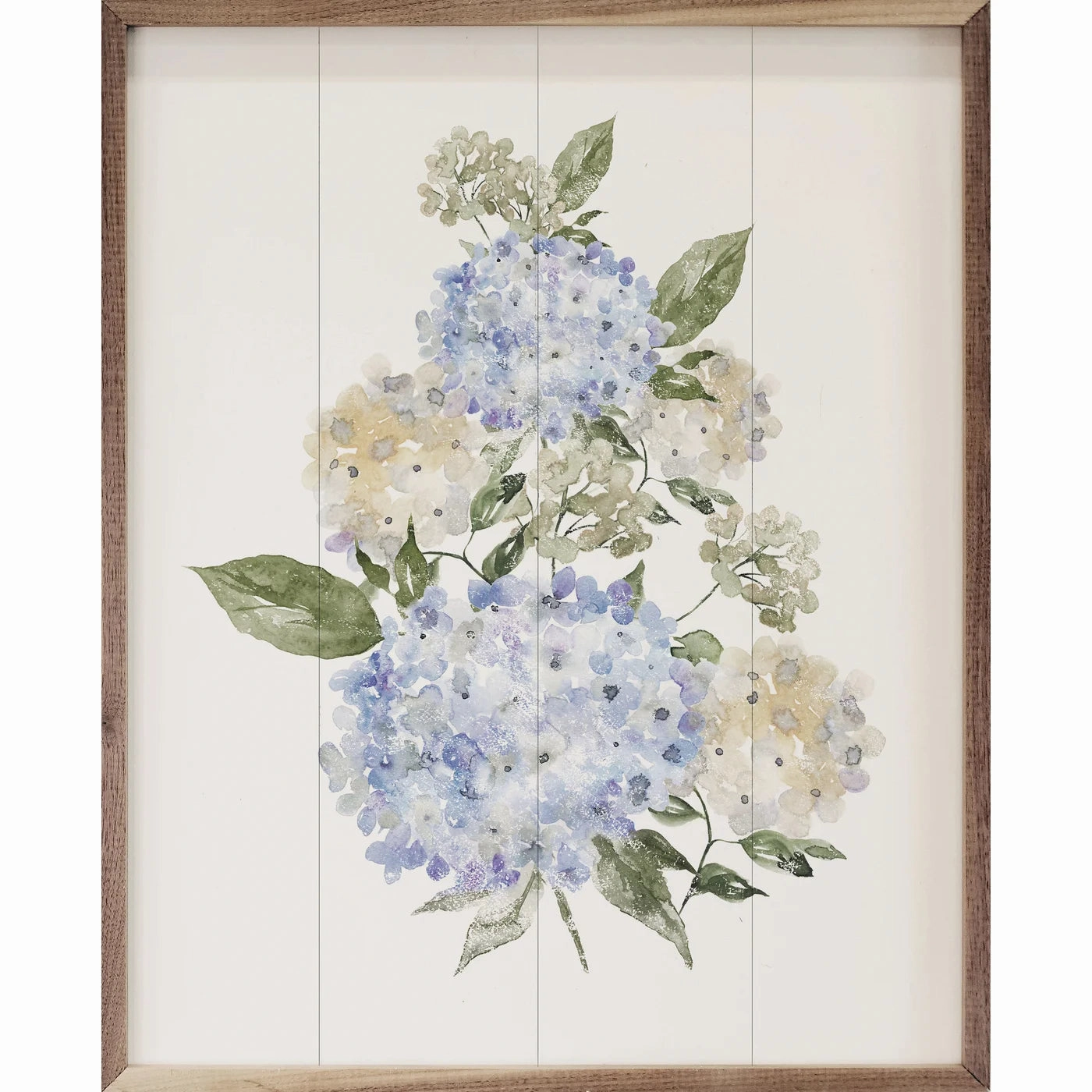 Hydrangea Bouquet Wood Framed Print 