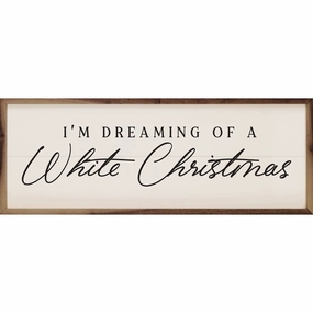 I'm Dreaming Of A White Christmas Wood Framed Print 