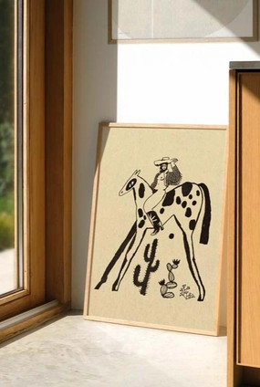 I Prefer Cowgirls Art Print - Unframed 