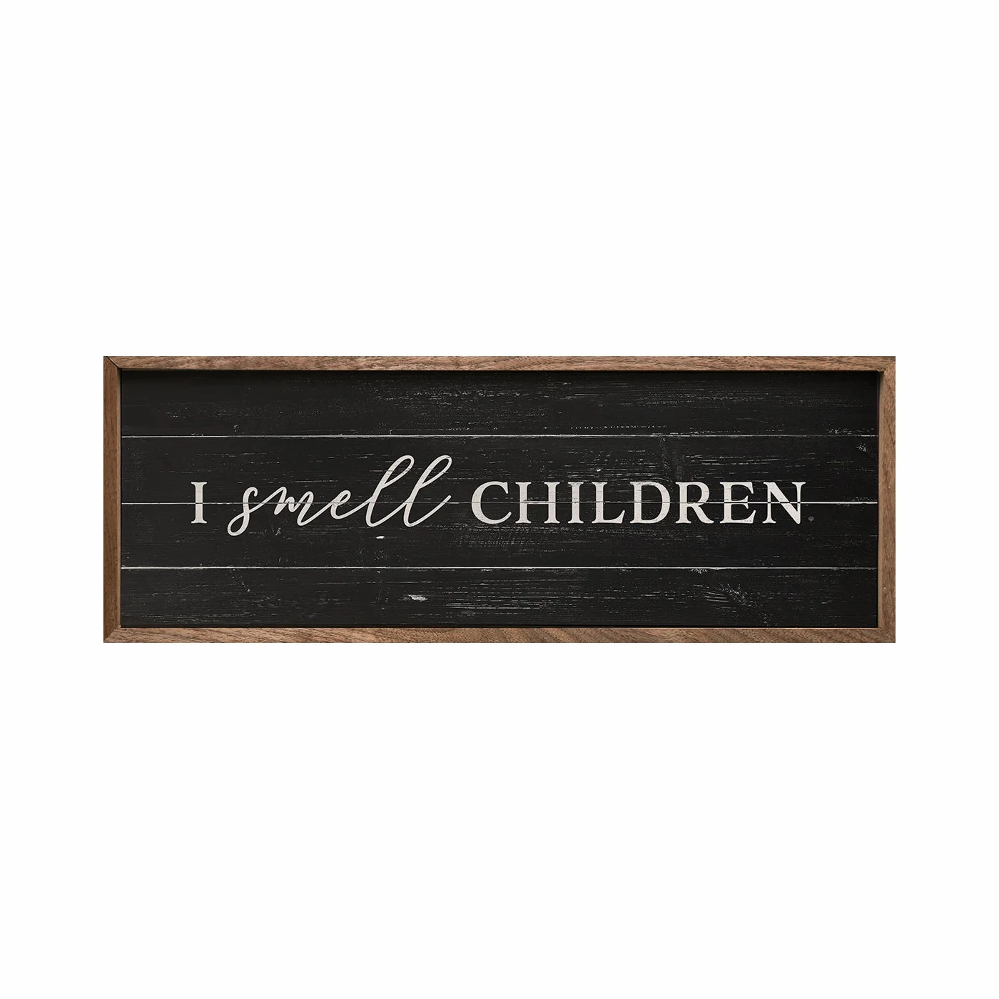 I Smell Children Wood Framed Print 