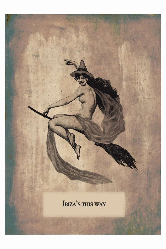 Ibiza This Way Print - Available Framed Or Unframed