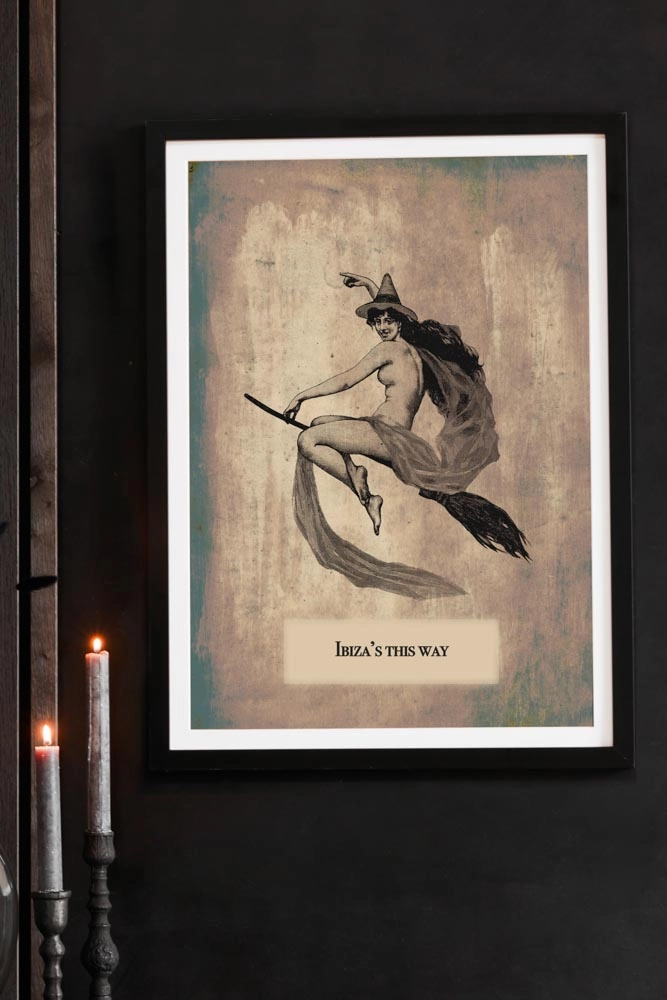 Ibiza This Way Print - Available Framed Or Unframed