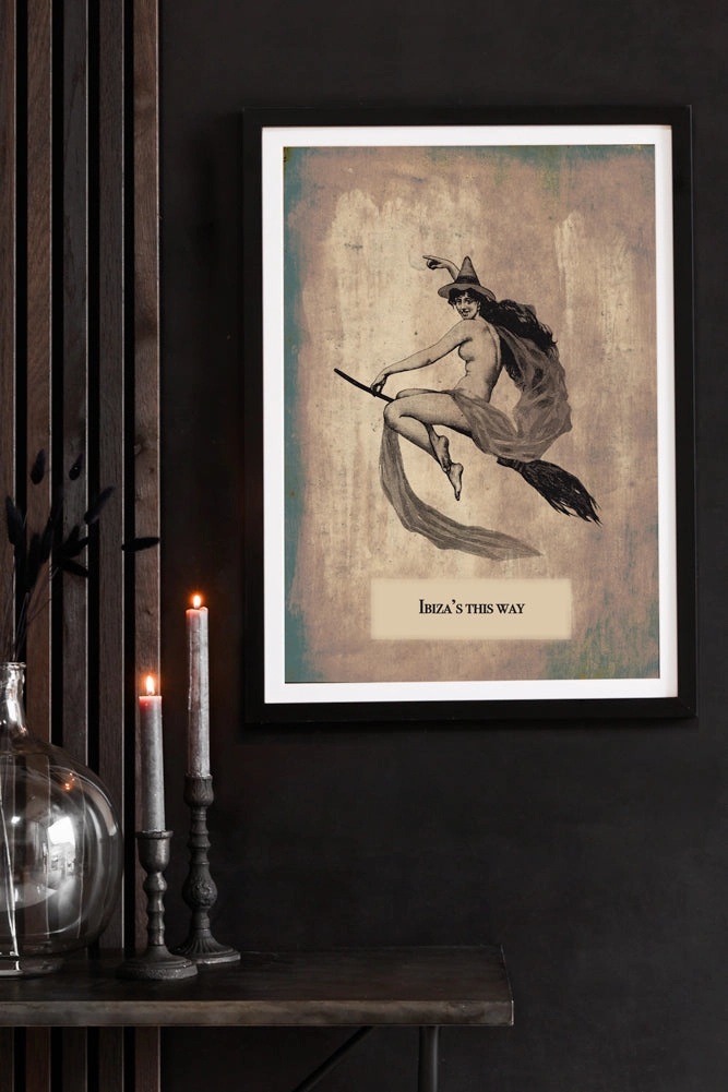 Ibiza This Way Print - Available Framed Or Unframed