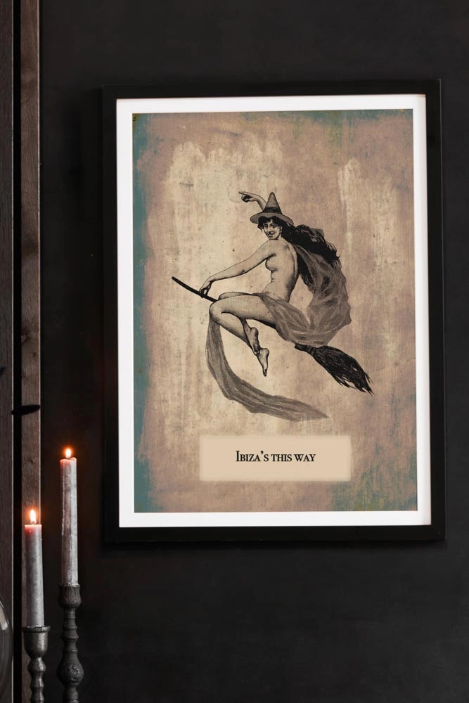 Ibiza This Way Print - Available Framed Or Unframed