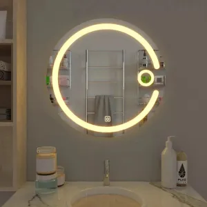 Illuminating Lunar LED Bathroom Mirror 