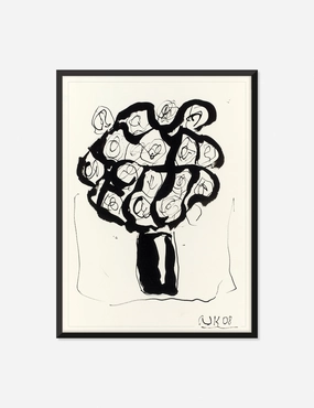 Ink Flower 5 Wall Art by Arthur Krakower 