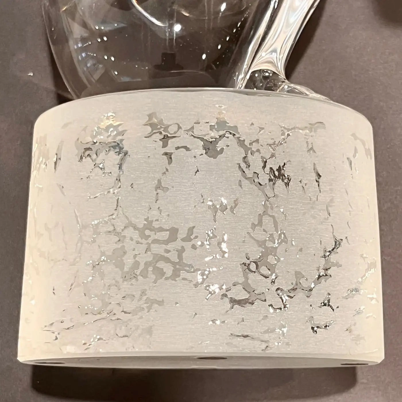 Italian Vintage Pair of Minimalist Crystal Murano Glass Sculptures Man and Woman