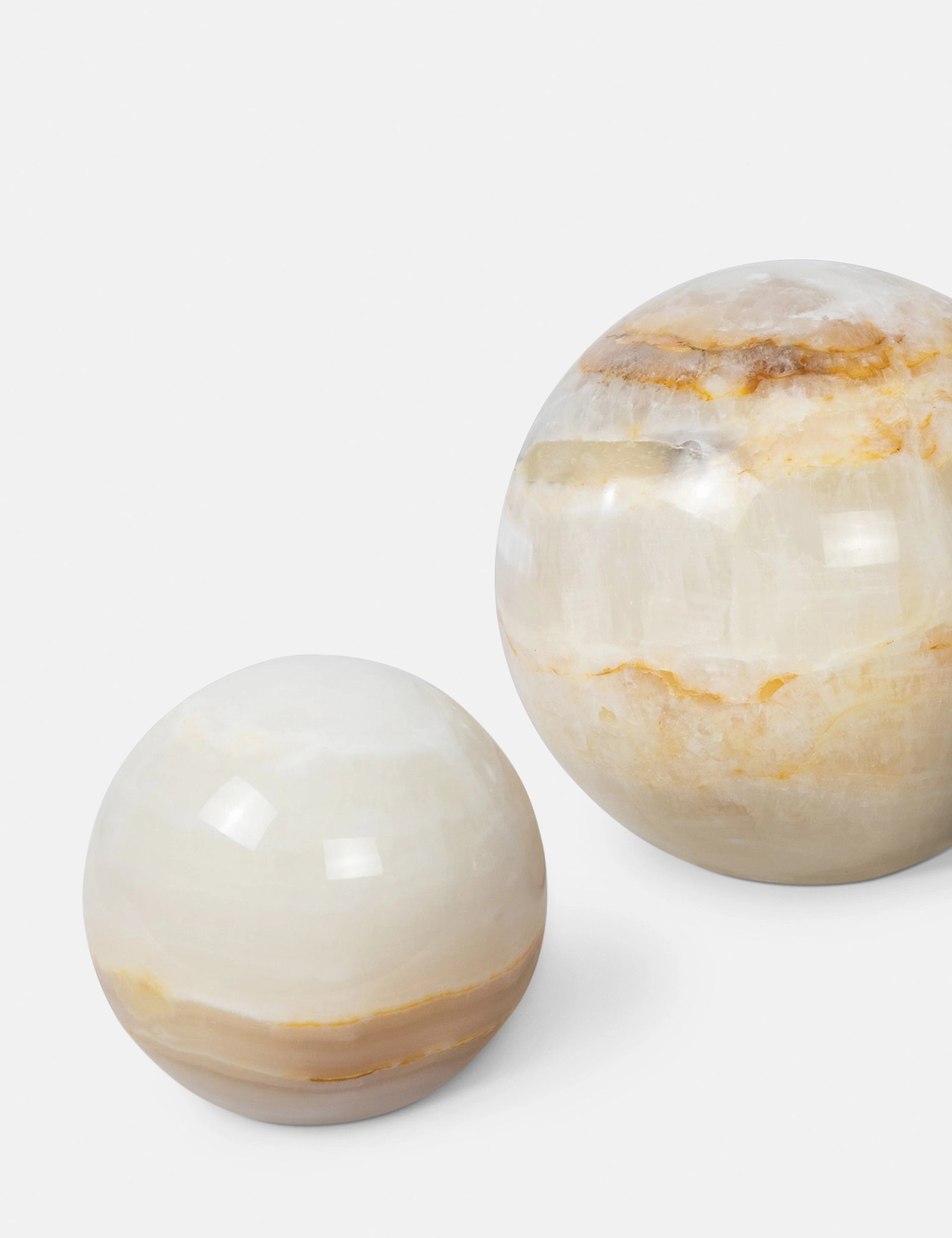 Jade Sphere Objects (Set of 3) by Regina Andrew
