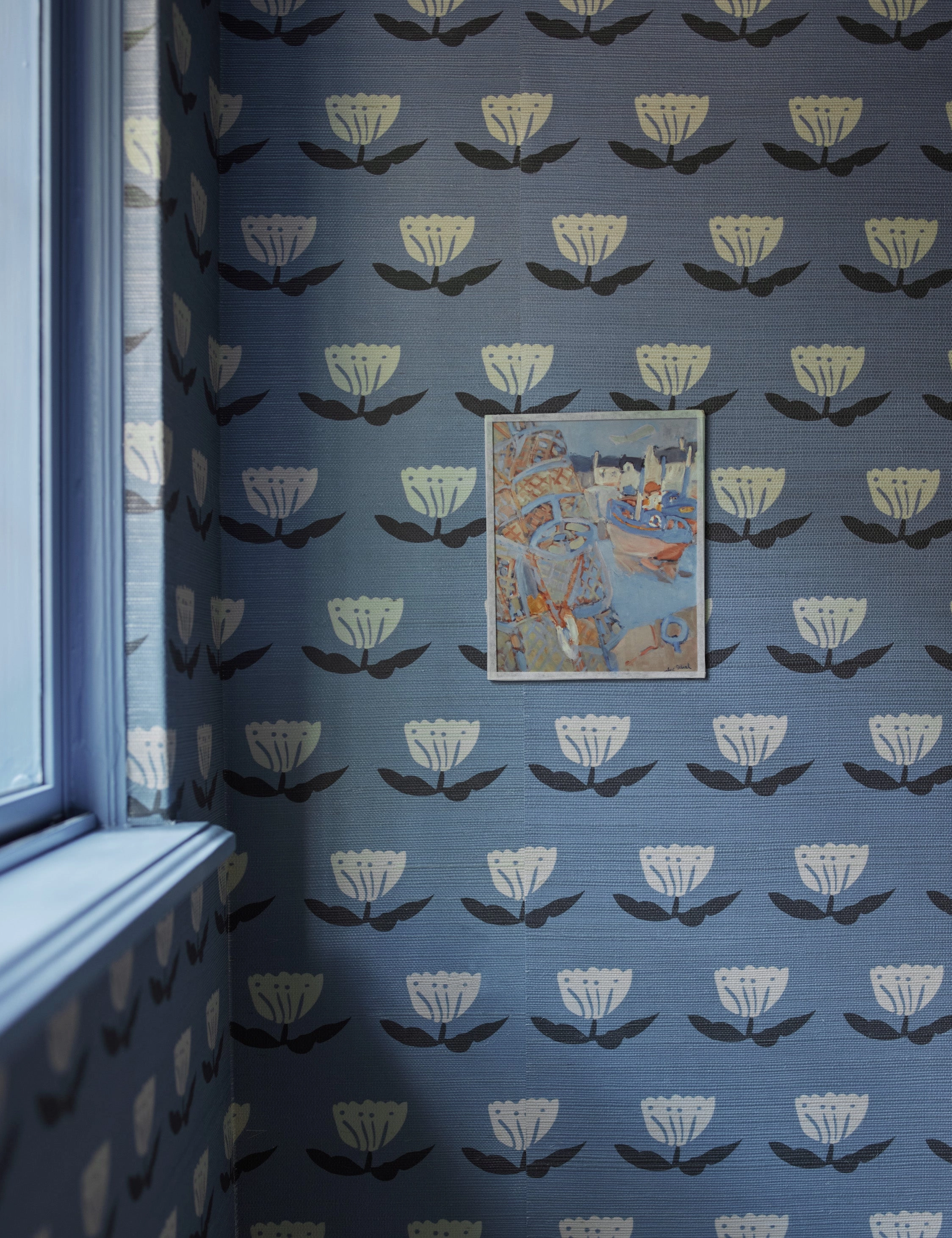 Janna Grasscloth Wallpaper by Sarah Sherman Samuel 