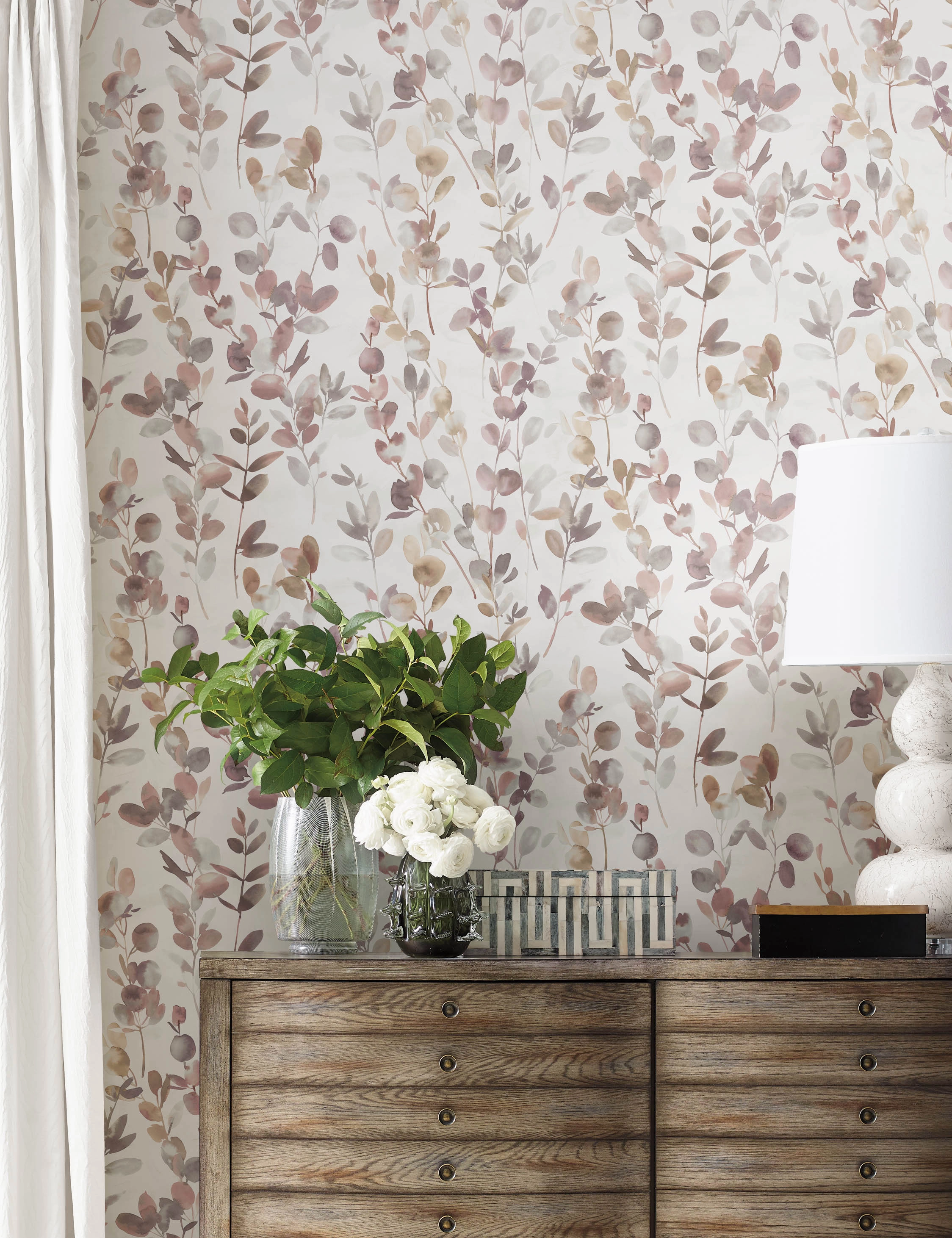 Joyful Eucalyptus Wallpaper by Candice Olson