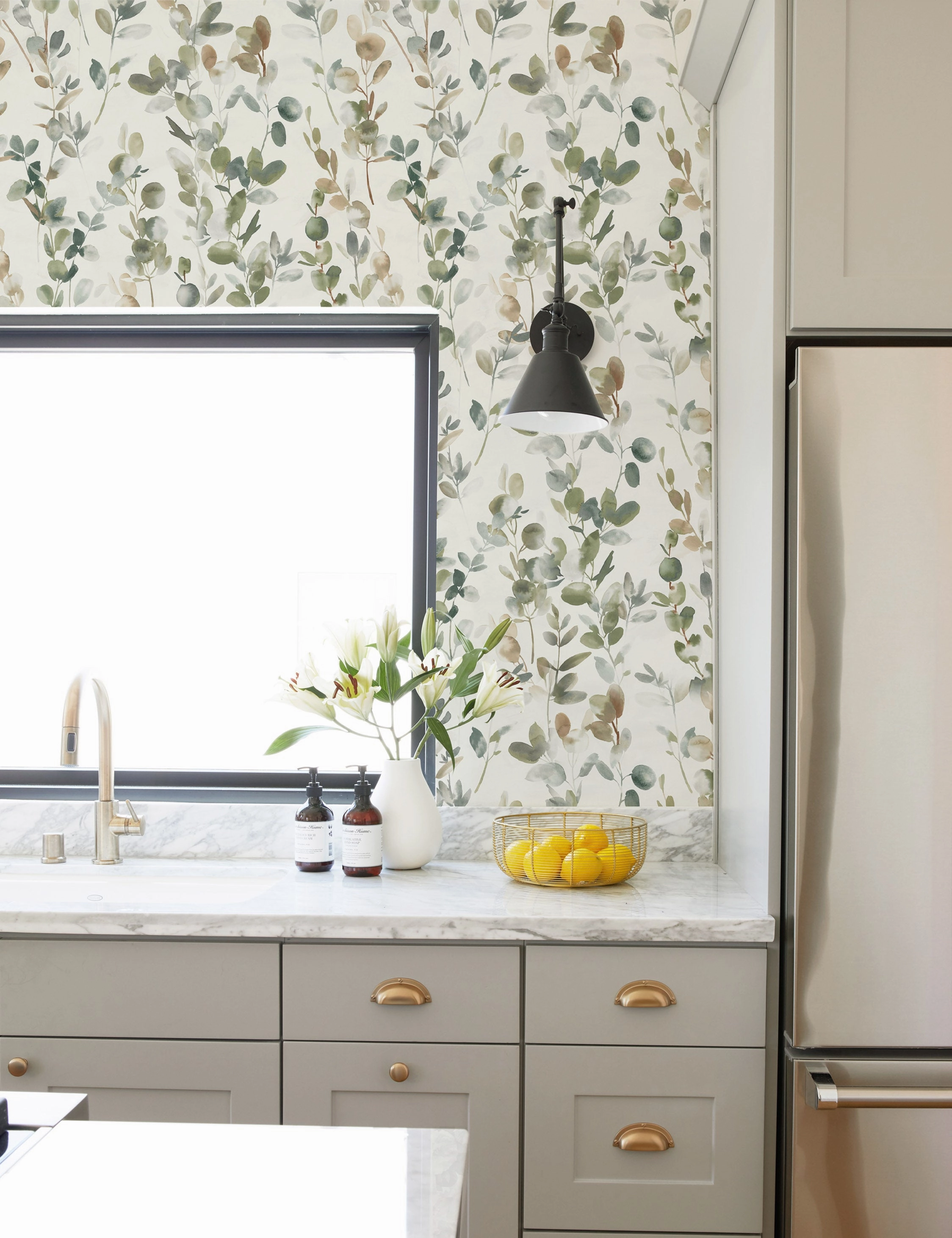 Joyful Eucalyptus Wallpaper by Candice Olson