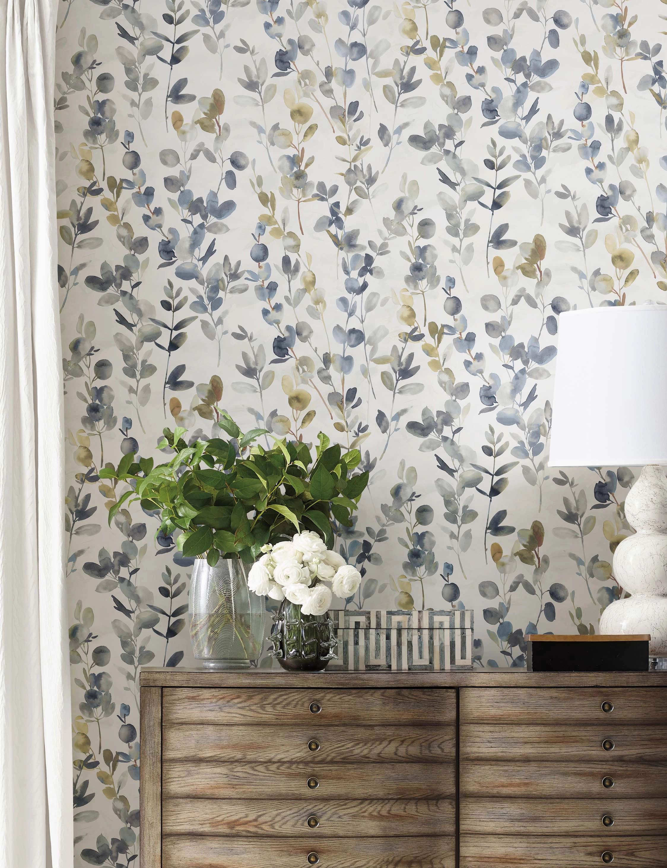 Joyful Eucalyptus Wallpaper by Candice Olson