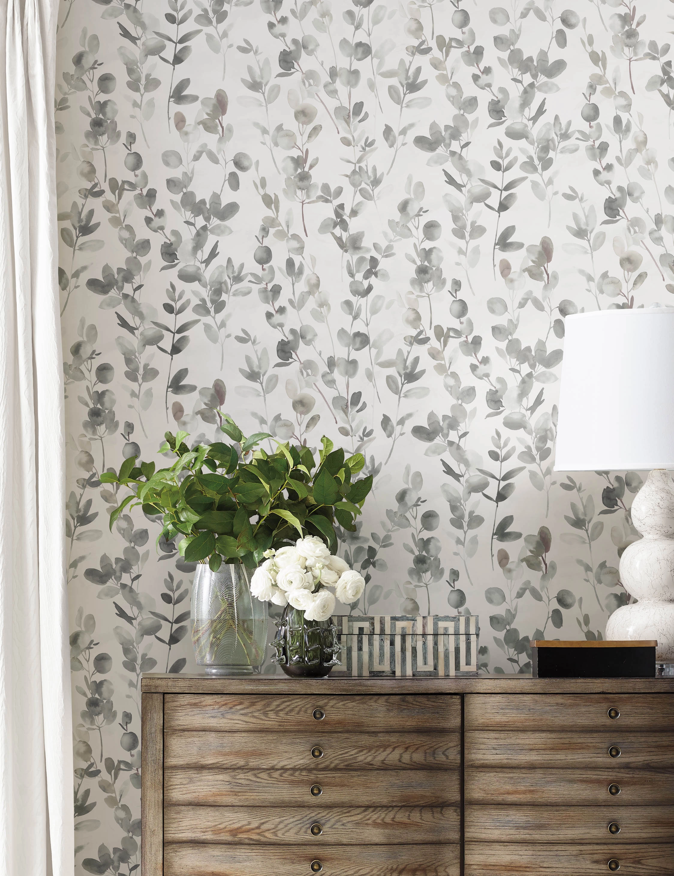Joyful Eucalyptus Wallpaper by Candice Olson