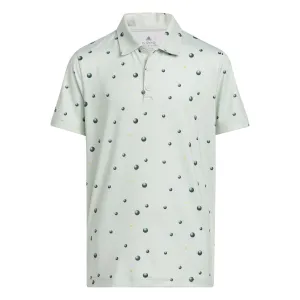 Junior adidas Ball Printed Golf Polo Shirt HK7038