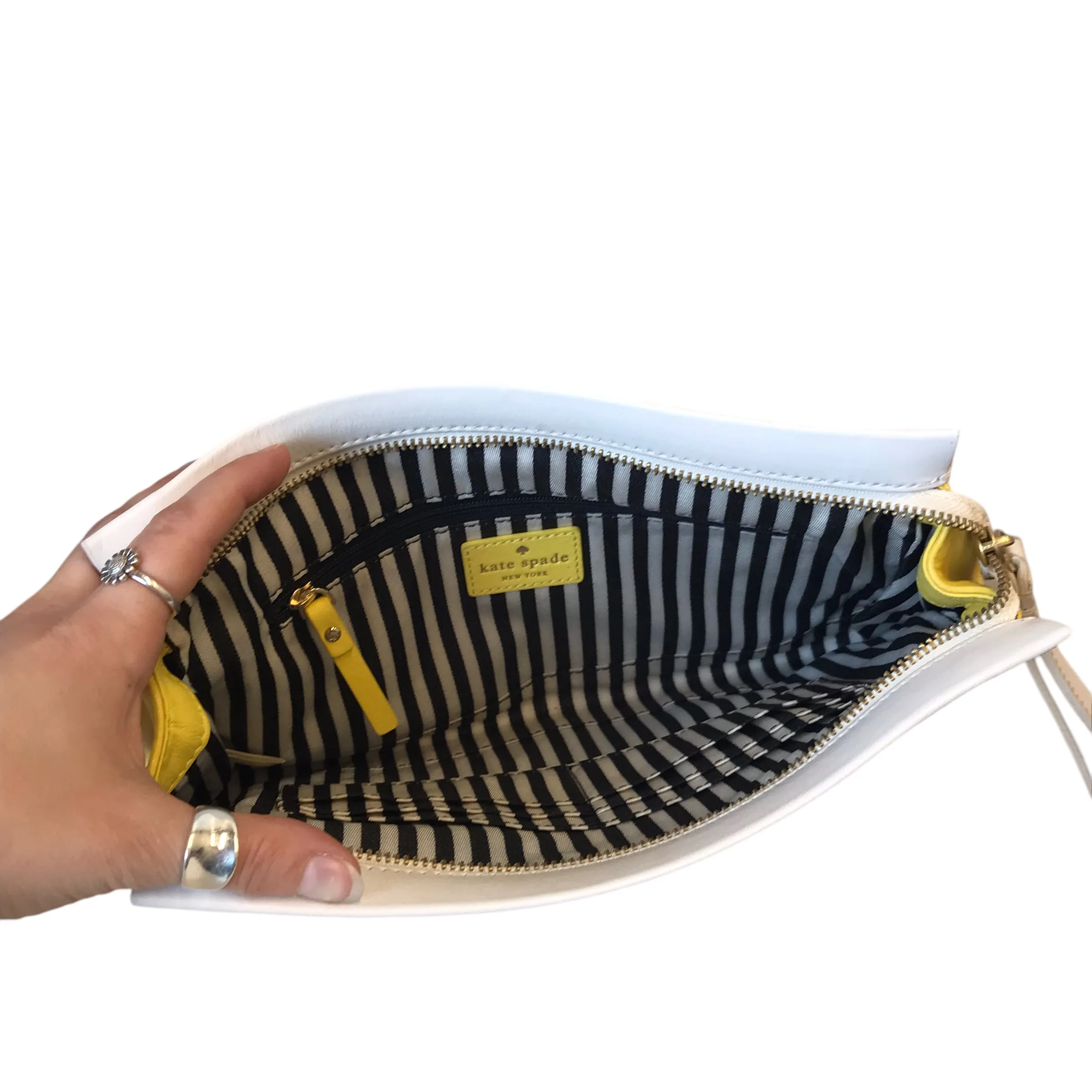 Kate Spade Bags Wristlet Designer By Kate Spade In Yellow, Size:Large