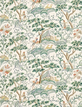 Kelmescott Linen Fabric by Scalamandre 