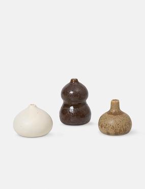 Komo Mini Vases (Set of 3) by Ferm Living 