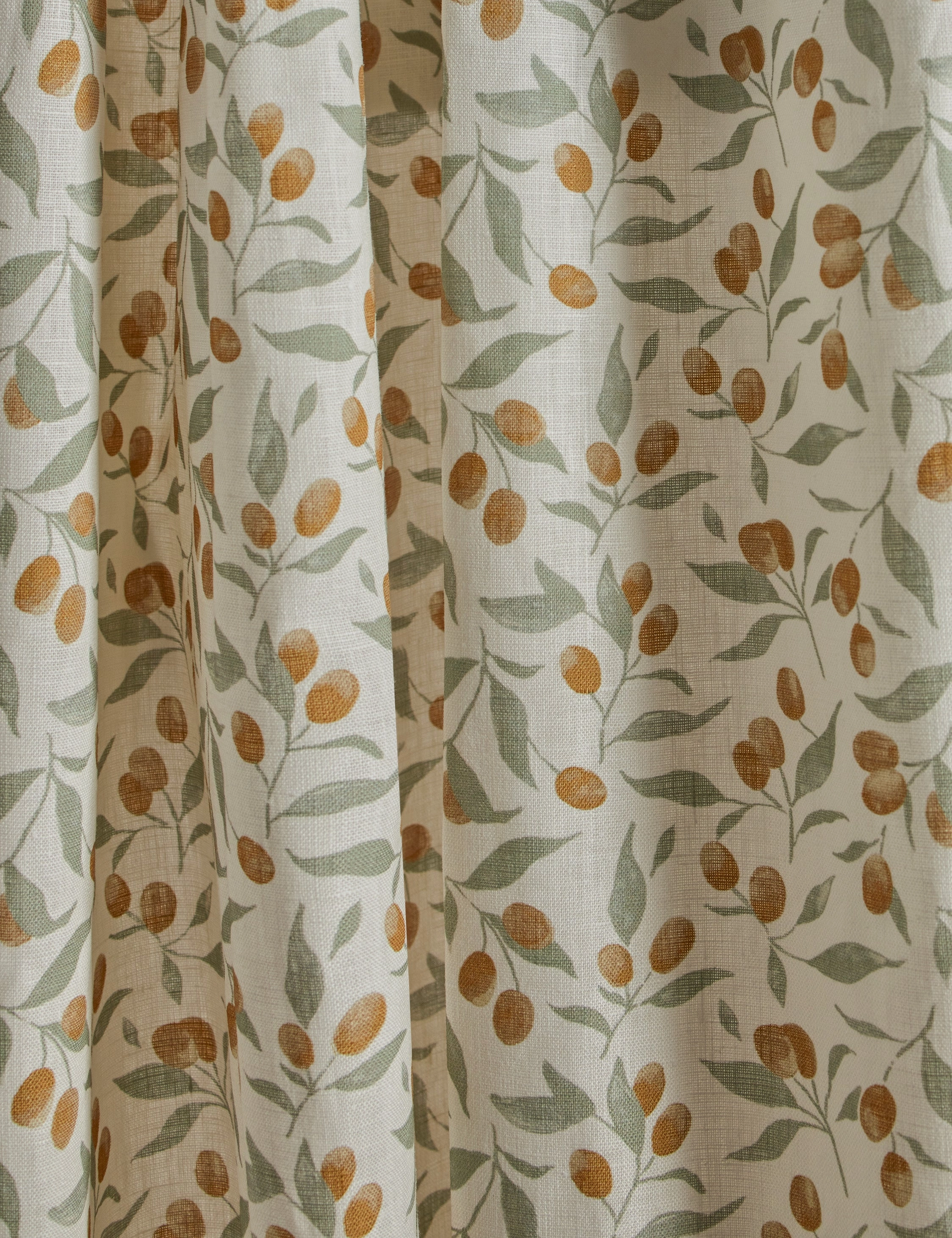 Kumquats Linen Curtain Panel by Rylee   Cru