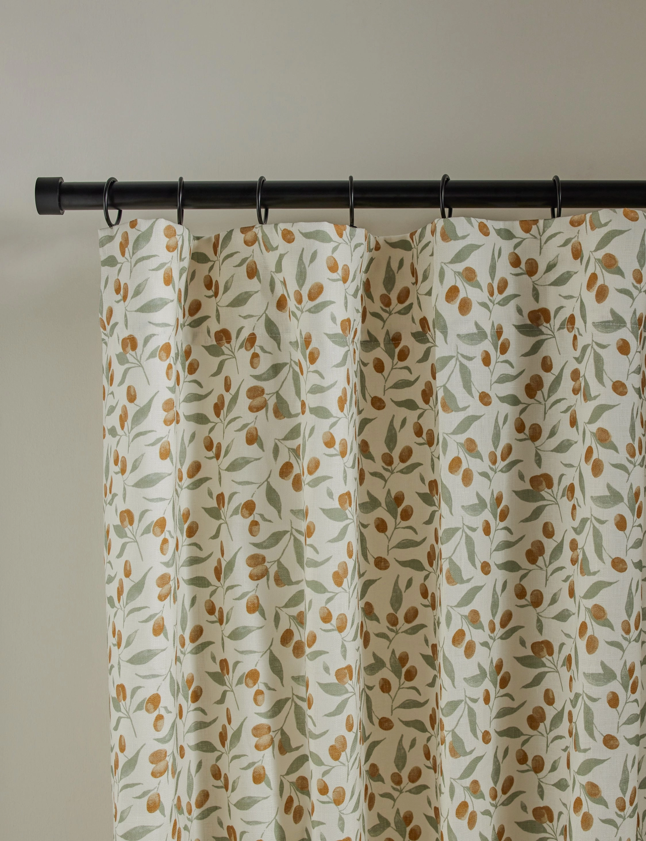 Kumquats Linen Curtain Panel by Rylee   Cru