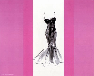 La Robe Noire avec Rouge 