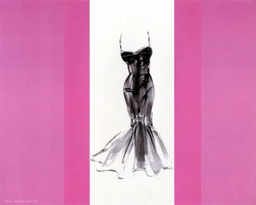 La Robe Noire avec Rouge 