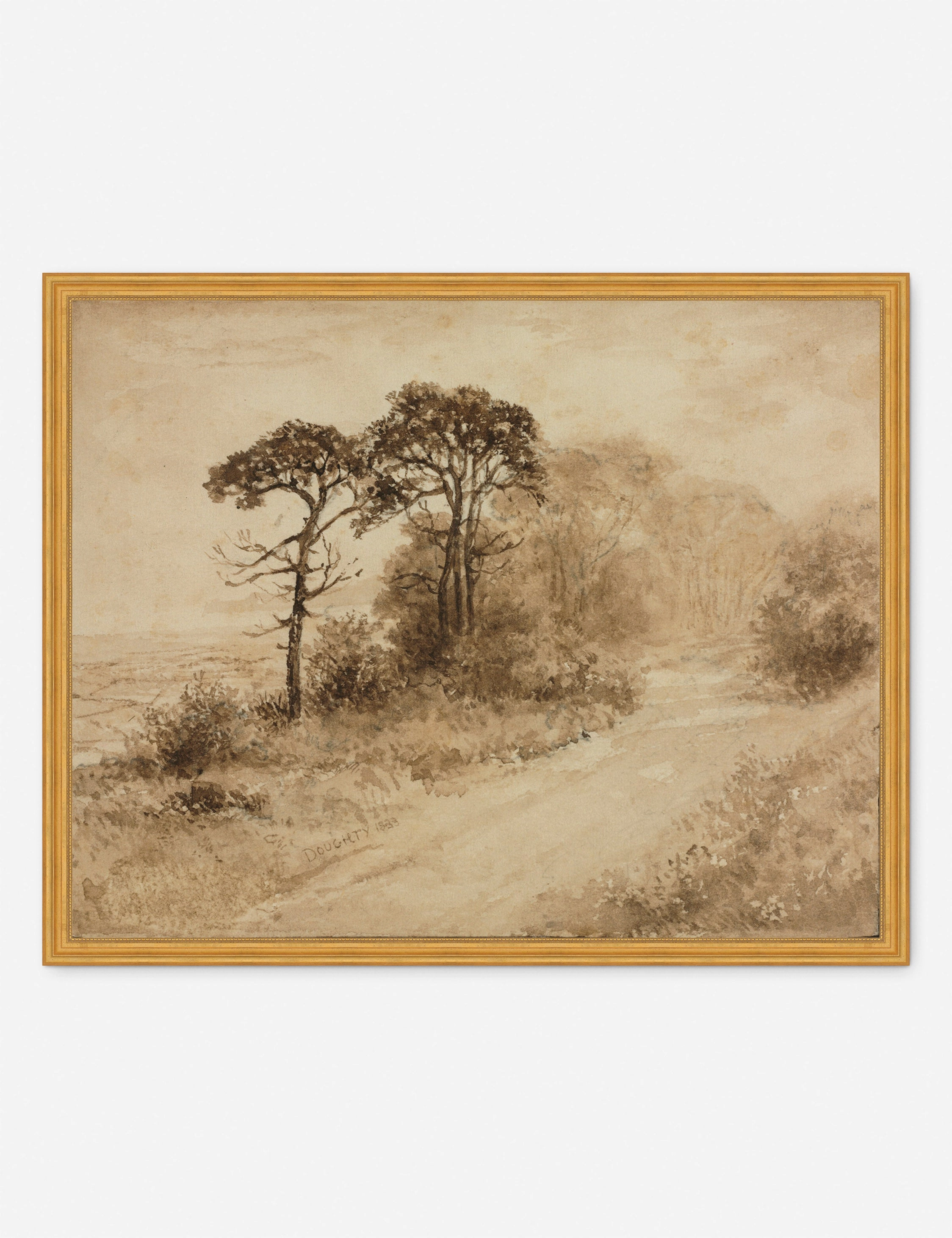 Landscape with Winding Road Print by Thomas Doughty