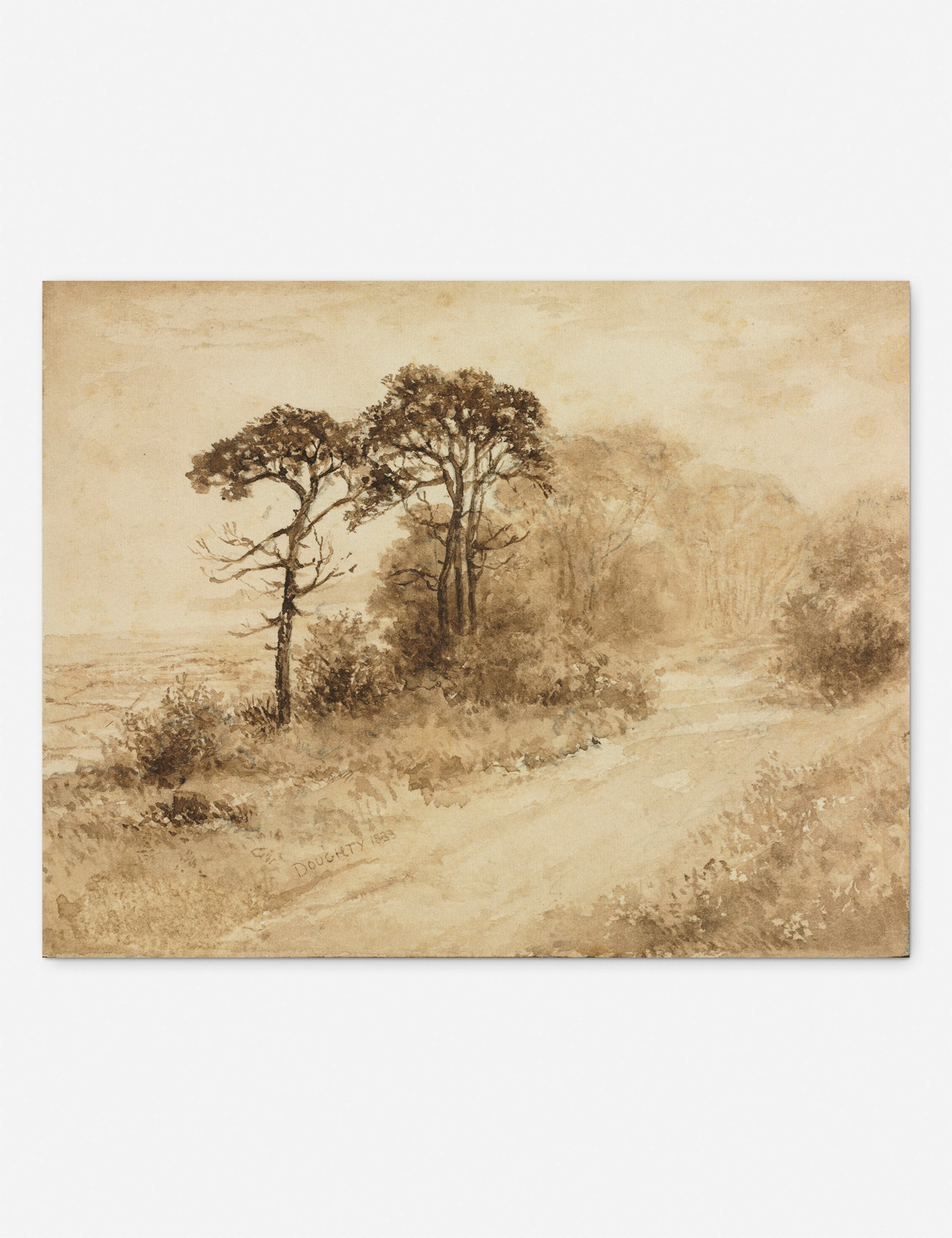 Landscape with Winding Road Print by Thomas Doughty