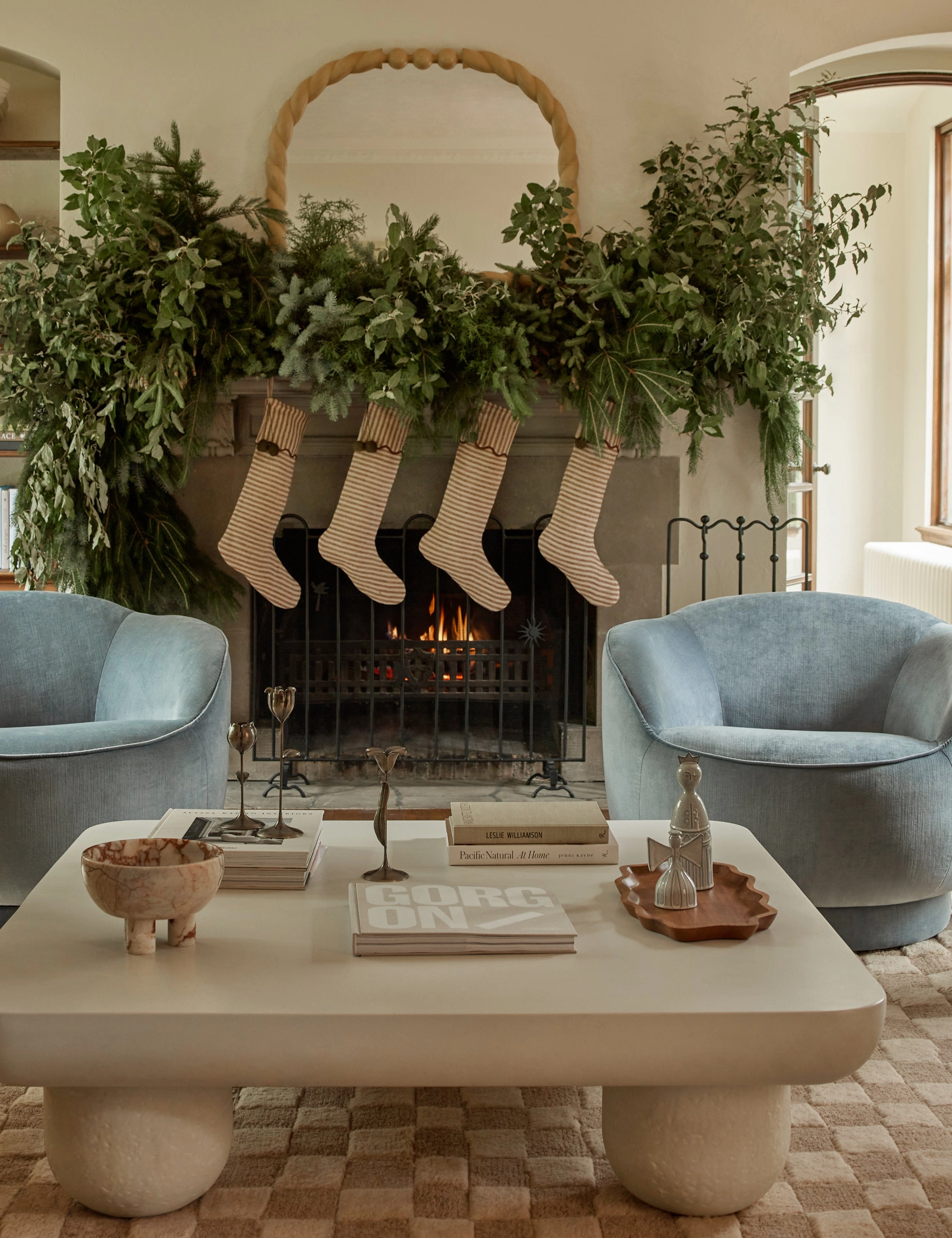 Lanie Linen Stocking by Sarah Sherman Samuel
