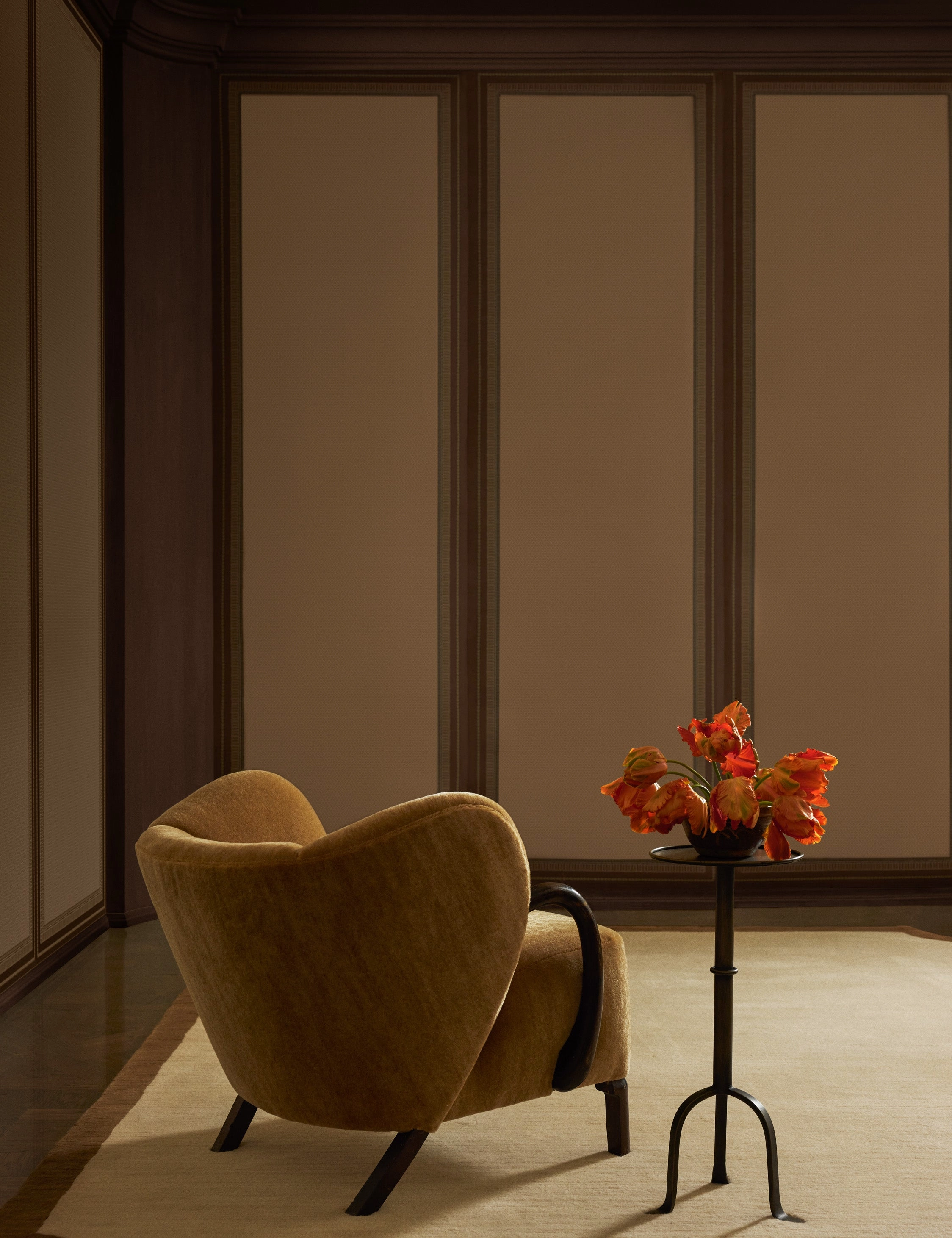 Lansbury Grasscloth Wallpaper Mural by Jake Arnold 