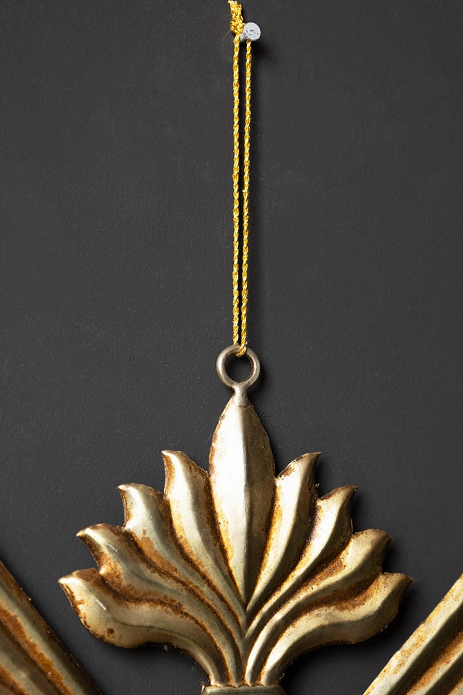 Large Milagro Antiqued-Style Heart Decoration