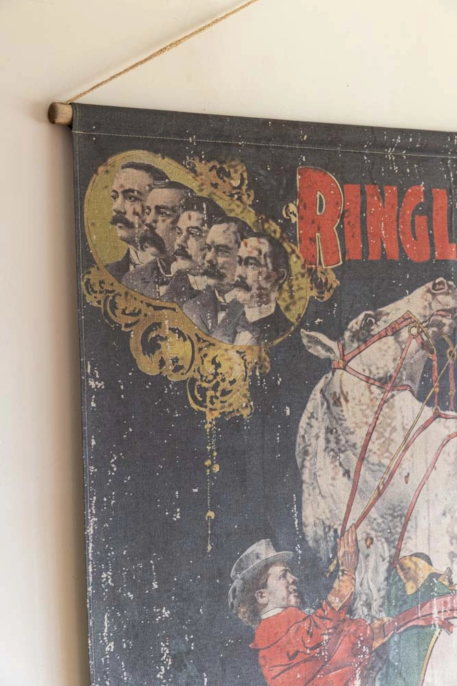 Large Vintage-Style World's Greatest Show Wall Art