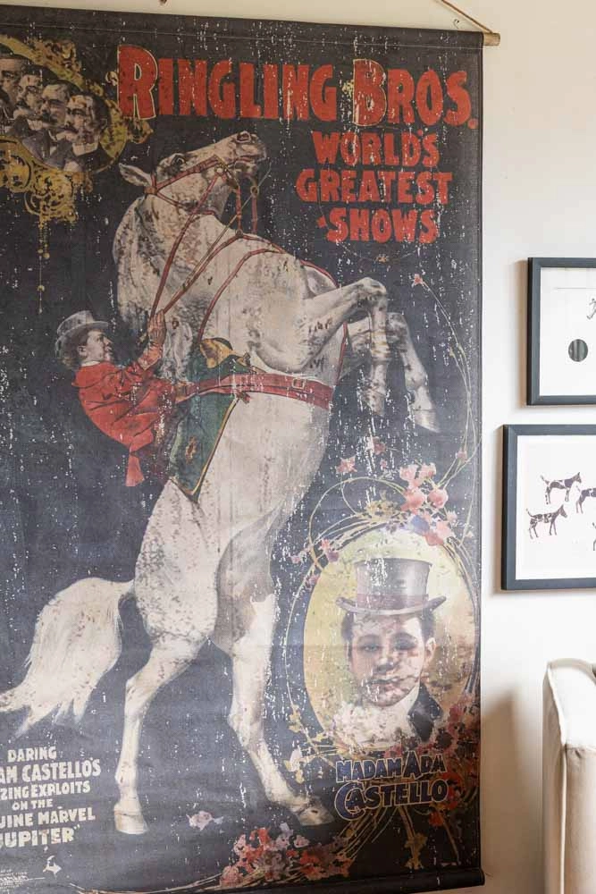 Large Vintage-Style World's Greatest Show Wall Art