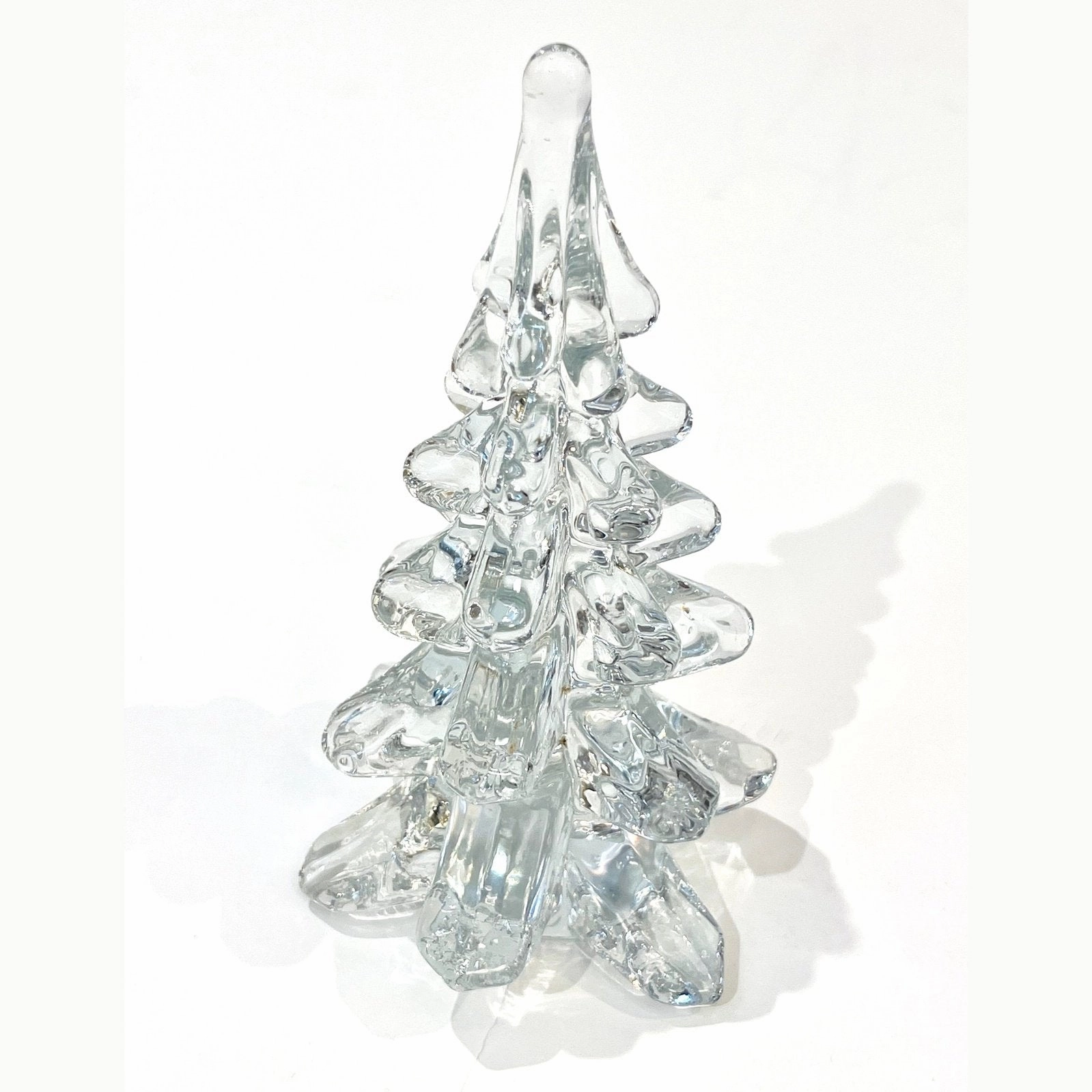 Late 1970s Sweden Vintage FM Ronneby Crystal Glass Tree Modernist Sculpture 