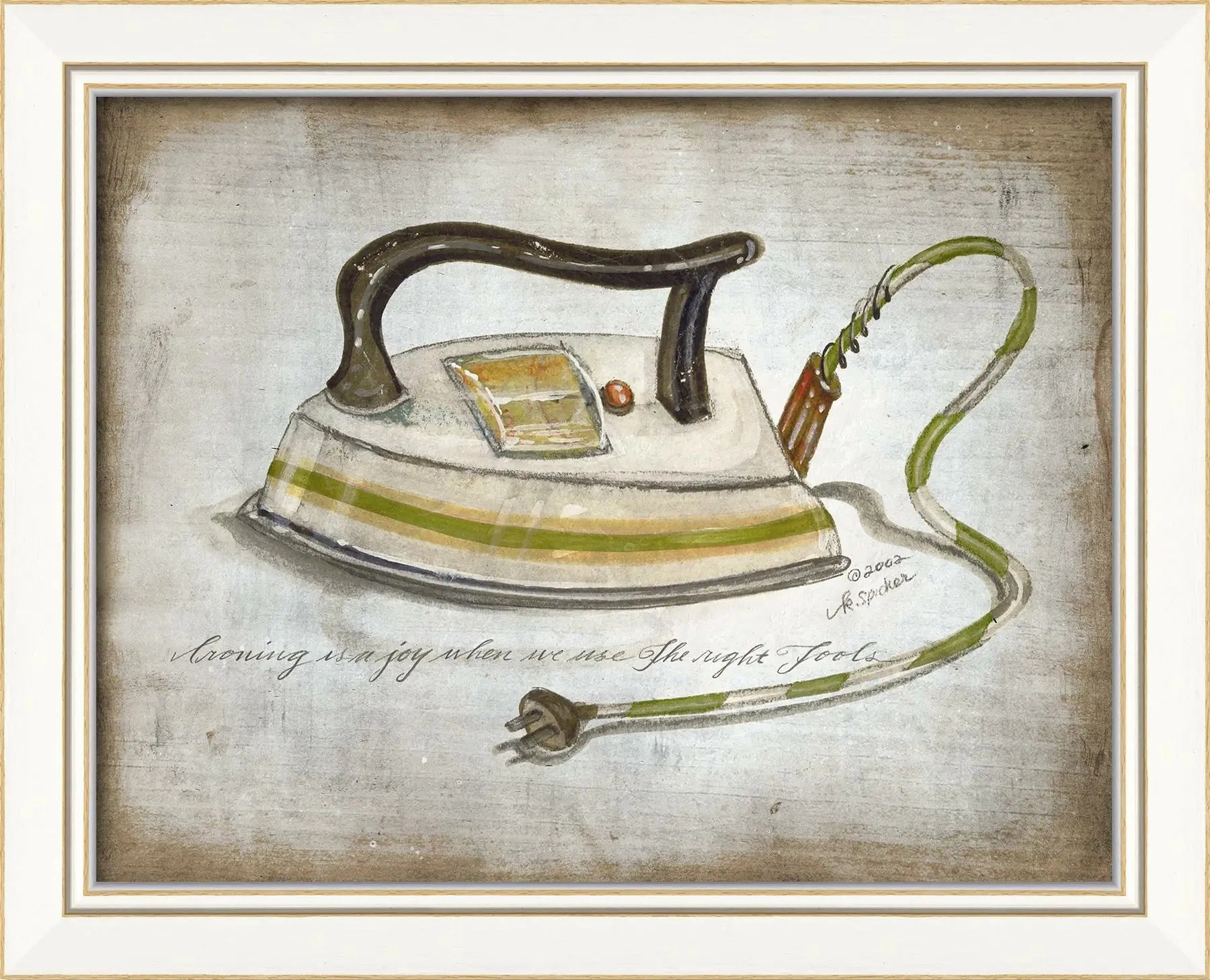 Laundry & Mending Framed Art Print