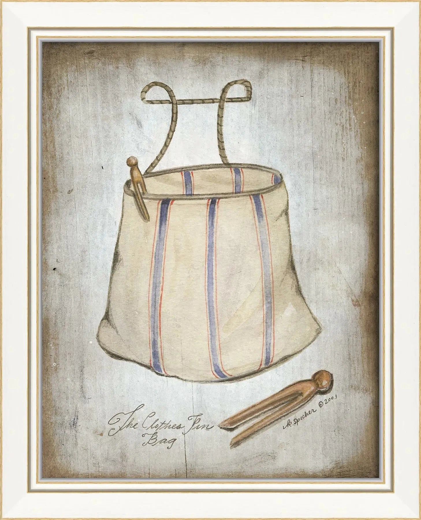 Laundry & Mending Framed Art Print